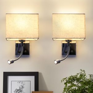 Nettlife aplique pared LED plateado 35x17