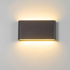 Aplique LED de pared "palikir" exterior ip65 3000k 16w negro