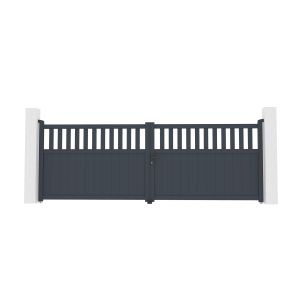 Puerta batiente de aluminio 4m santis a.140cm