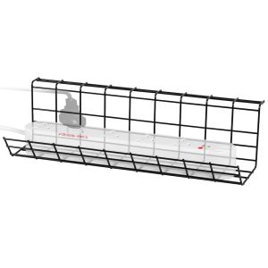 Duronic cmh1 soporte bajo escritorio organizar cables, 43x16x11.5 cm | 5 kg