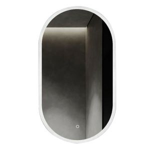 Kibath espejo LED 20w val 20w ovalado de 50 cm x 90 cm espejo 6000k
