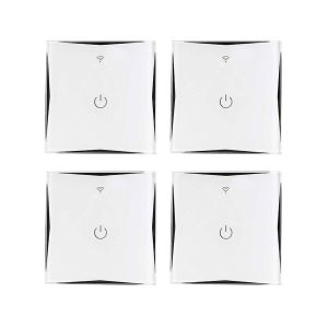 Pack 4 interruptores Wi-Fi de pared vía smartphone/app