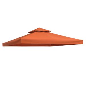 Techo reemplazo para carpa 300x300 cm poliéster color rojo Outsunny