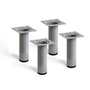 Pata para mueble rei 7-4401.100.38|30x30x100 mm|cromado mate líquido|4 uds.