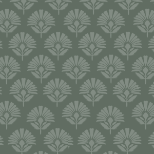 Papel pintado floral verde sage 60cm por 250cm