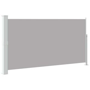 vidaXL toldo lateral retráctil de jardín gris 170x300 cm