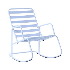 Mecedora de jardín turi metal azul claro