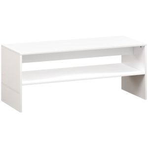 Mesa de centro 100x40x41.5 cm color blanco Homcom