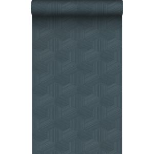 Origin papel pintado 3d gráfico azul oscuro 50 x 900 cm