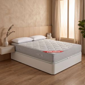 Colchón 140x190cm,canapé y almohada pikolin blanco montaje incluido