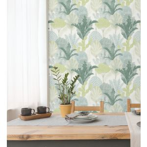 Papel pintado gaulan   árboles y cactus  verde 5.23m²