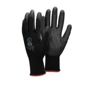 Guantes de montaje negro talla 7 / s