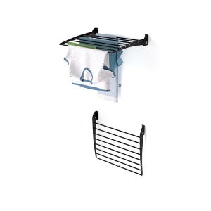 Tendedero ropa plegable pared, 62 cm, foxydry fold down, negro