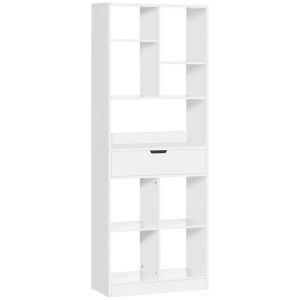 Estantería para libro 60x26x158 cm mdf color blanco Homcom