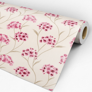 Papel pintado floral rosas verticales 60cm por 250cm