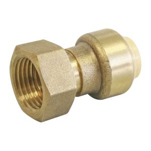 Racor clip para tubos ø12 (cobre, per, multicapa) tuerca giratoria 15/21