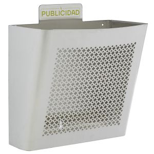 Arregui curvo cesta de publicidad de acero inoxidable, 11,5 l