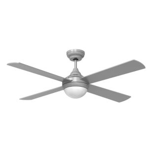 Cristalrecord ventilador moderno LED con motor dc tempo plata 23w cct