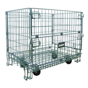 Contenedor de rejilla plegable 1.200x840mm c\ruedas TYMBIA