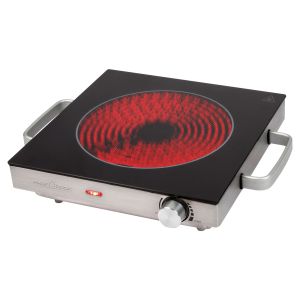 Placa cocción por infrarrojos vitrocerámica i proficook ekp 1210 negro/plat