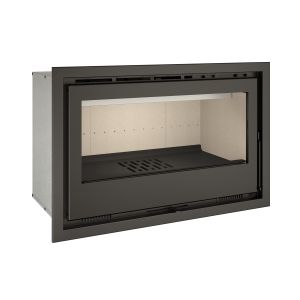 Tj - chimenea insertable de leña con turbinas modelo flama 100 de 9,5 kw