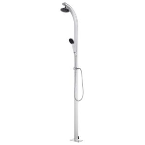 vidaXL ducha de jardín de aluminio 215 cm