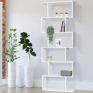 Estantería biblioteca reversible s blanca - 189 cm