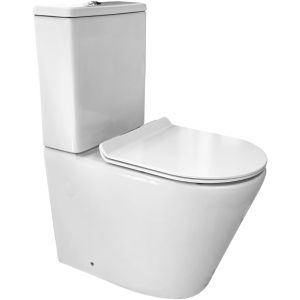 Inodoro completo sistema rimless tapa uf  amortiguada inodoro salida dual