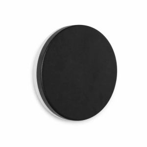 Aplique LED exterior redondo negro d18 cm 15w 3000k ip54 luz indirecta