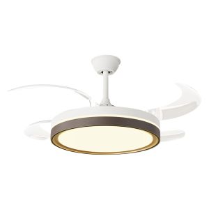 Ventilador de techo retráctil con luz LED y temporizador