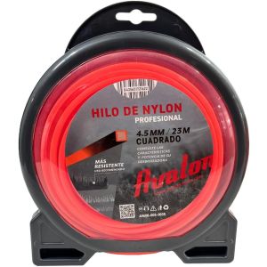 Hilo cuadrado de nylon universal para desbrozadora 4,5 mm x 23 m Avalon