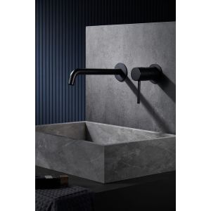 Imex - grifo monomando lavabo empotrado | grifo baño pared - glm039/ng