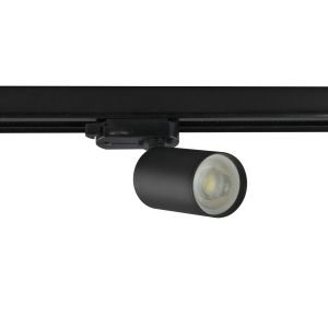 Aplique de carril trifásico para bombilla gu10 trend orientable negro