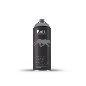Spray bolt premium acrilico mate ral 400 ml (ral 9005 negro intenso)
