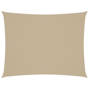 vidaXL toldo de vela rectangular tela oxford beige 2x3 m