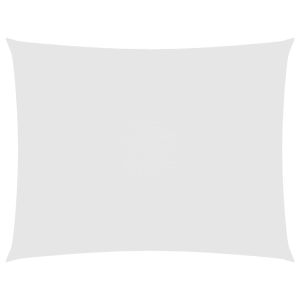 vidaXL toldo de vela rectangular tela oxford blanco 5x7 m