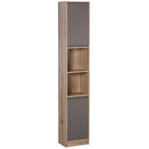 Armario alto de baño 30x24x170 cm bicolor Homcom, hogar - baño