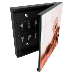 Armario de llaves 30x30x5 elegancia floral, apertura derecha tulup