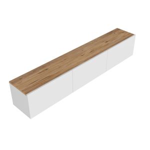Mueble para la tele de madera <<west>> - 150 x 32 x 30 cm - pino blanco del