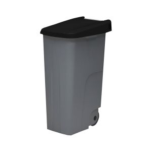 Contenedor de basura denox  65, 85 y 110 | 85 l - tapa cerrada - negro