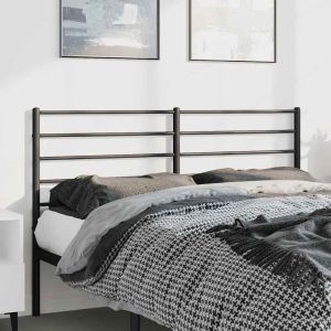 Cabecero de metal negro 135 cm 265963