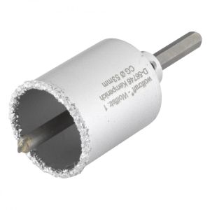 Corona de perforación recubierta de carburo de tungsteno, con adaptador, ø5