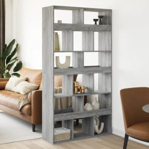 Librerías madera gris sonoma 100x33x187,5 cm