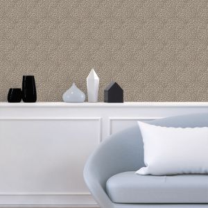 Papel pintado texturizado tnt motivo erizo marron