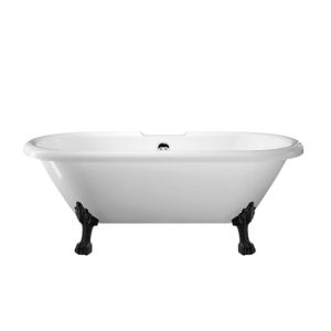 Bañera con patas chelsea  170 cm patas león negras