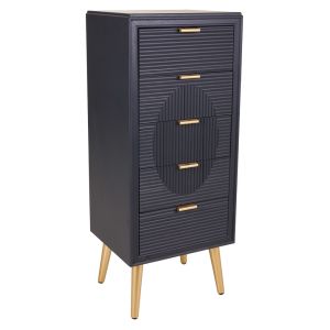 Sinfonier de madera gris oscuro 42x36.5x100.5