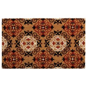 Felpudo de PVC impreso marrón 45x75