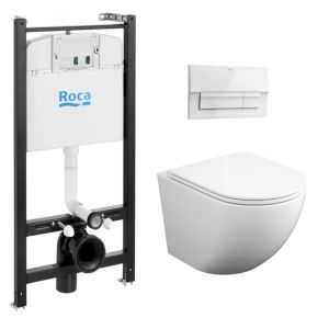Roca active blanco brillo + wc kp round smart 52 tornado