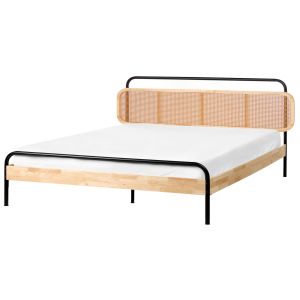 Cama ratán boussicourt 180 x 200 cm marrón claro
