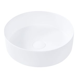 Lavabo sobre encimera calig ⌀ 36 cm cerámica blanco crema